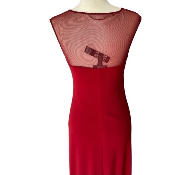 $240 Laundry By Shelli Segal Red Dress Formal Evening Holiday Party Prom Dress 8 - Picture 7 of 10